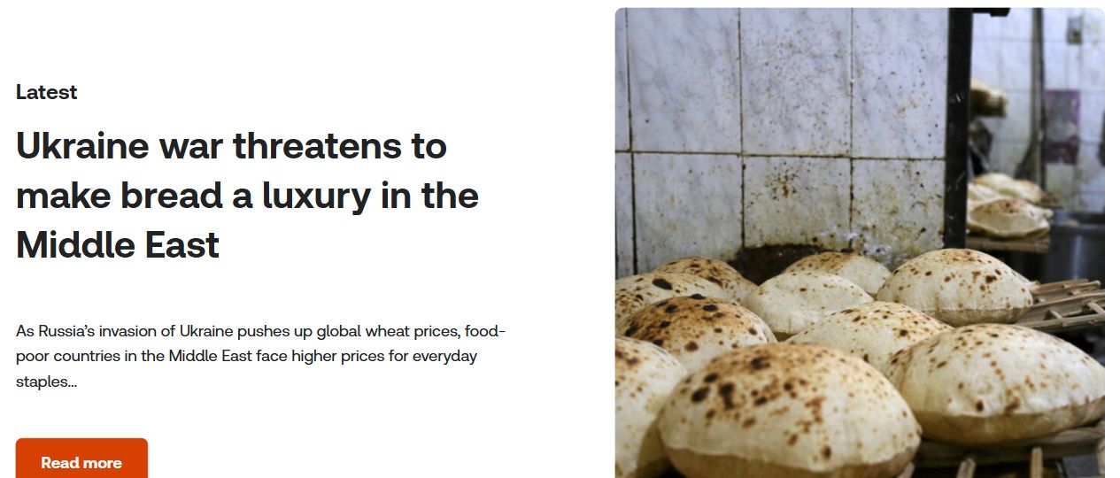 Thomson Reuters Foundation News archive homepage and featured news layout.